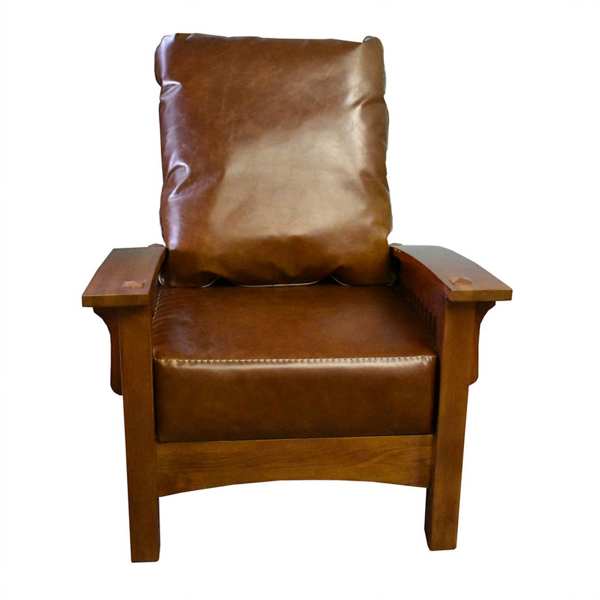 Brown Leather Morris Chair I6250