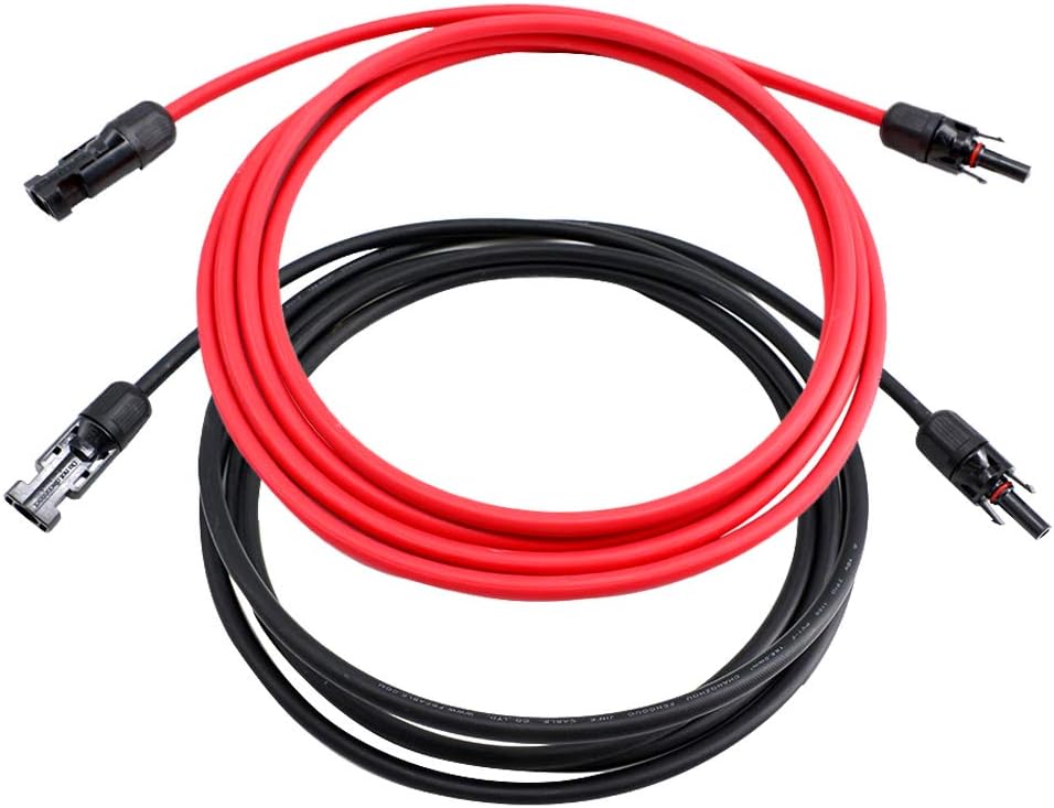 10 AWG 40 Feet Solar Extension Cable with Female and Male Connector W960