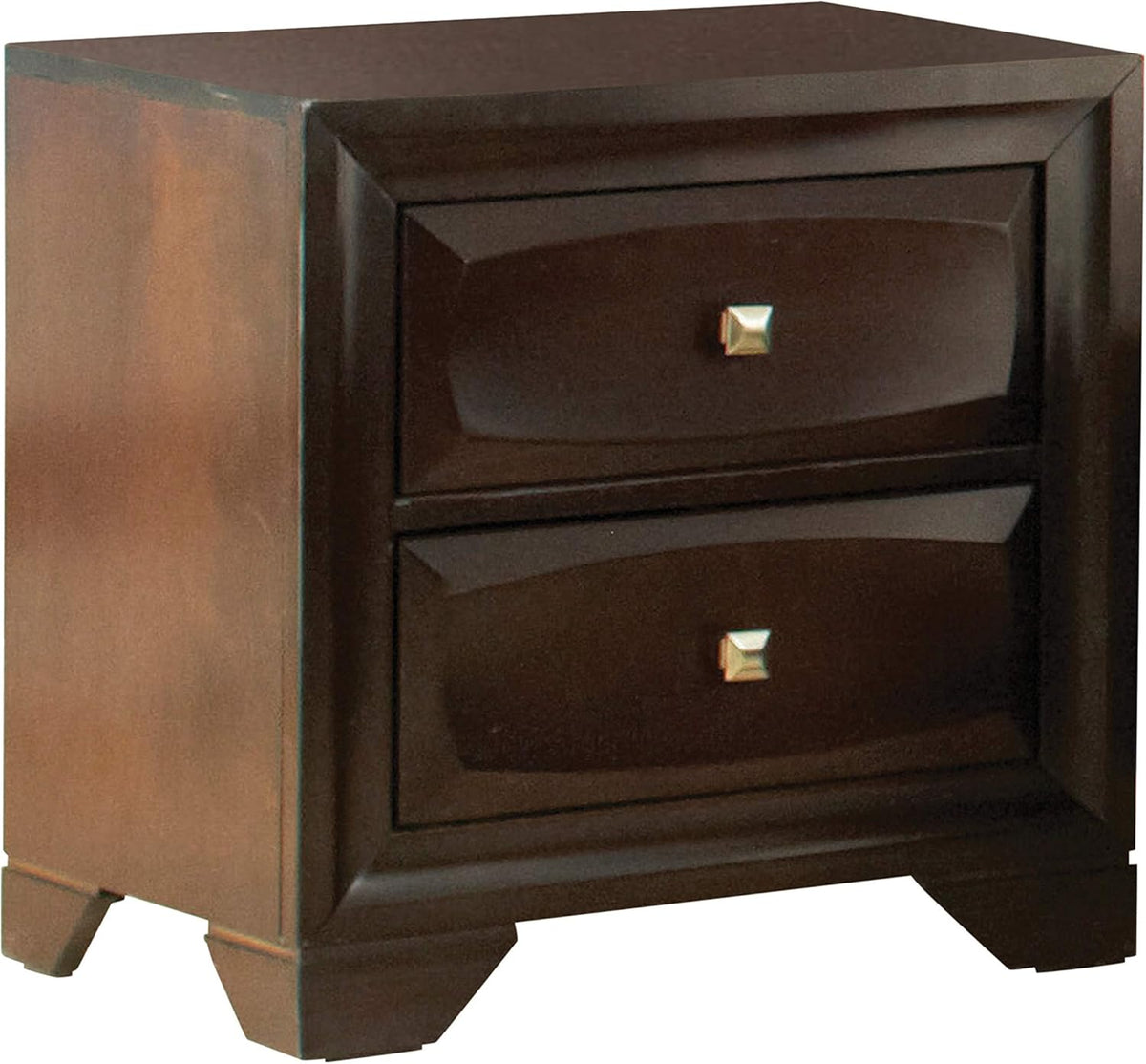 Cappuccino 2-Drawer Nightstand D19282