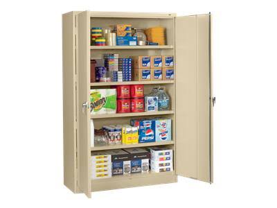 Light Gray 5 Shelf 2 Door Steel Storage Cabinet D49559