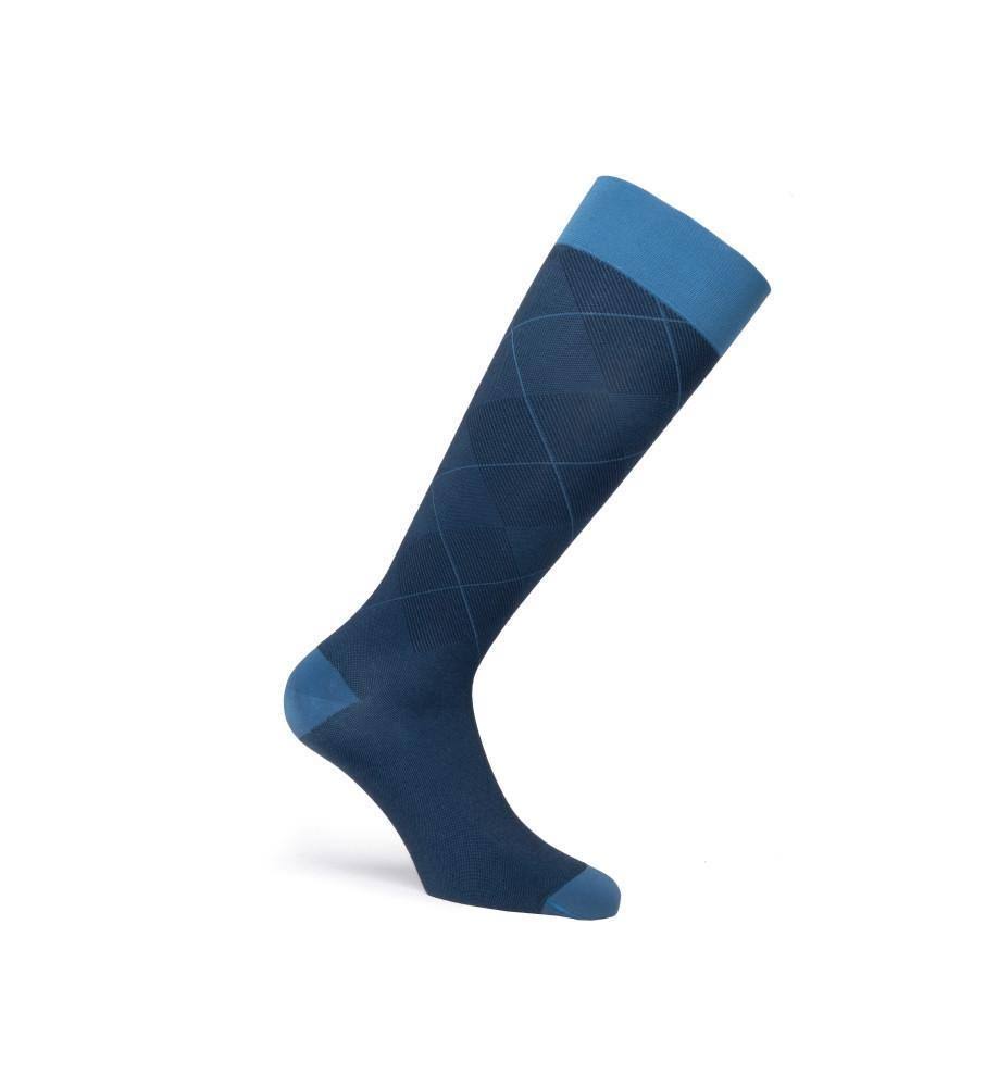 20-30 mmHg Knee High Large Full Calf Ocean Blue P345401