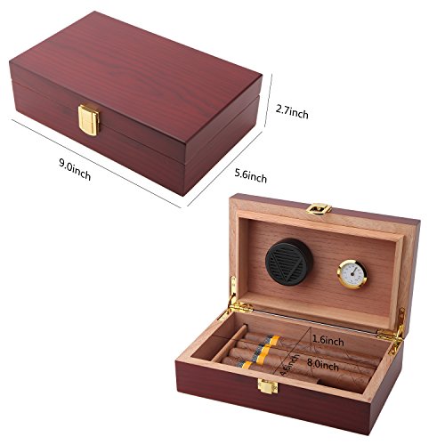Cedar Cigar Humidor with Humidifier and Hygrometer H440542