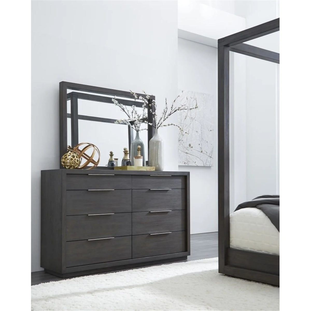 Gray 8 Drawer Dresser T888422