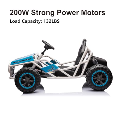 Blue Electric Go Kart with Metal Frame H21094