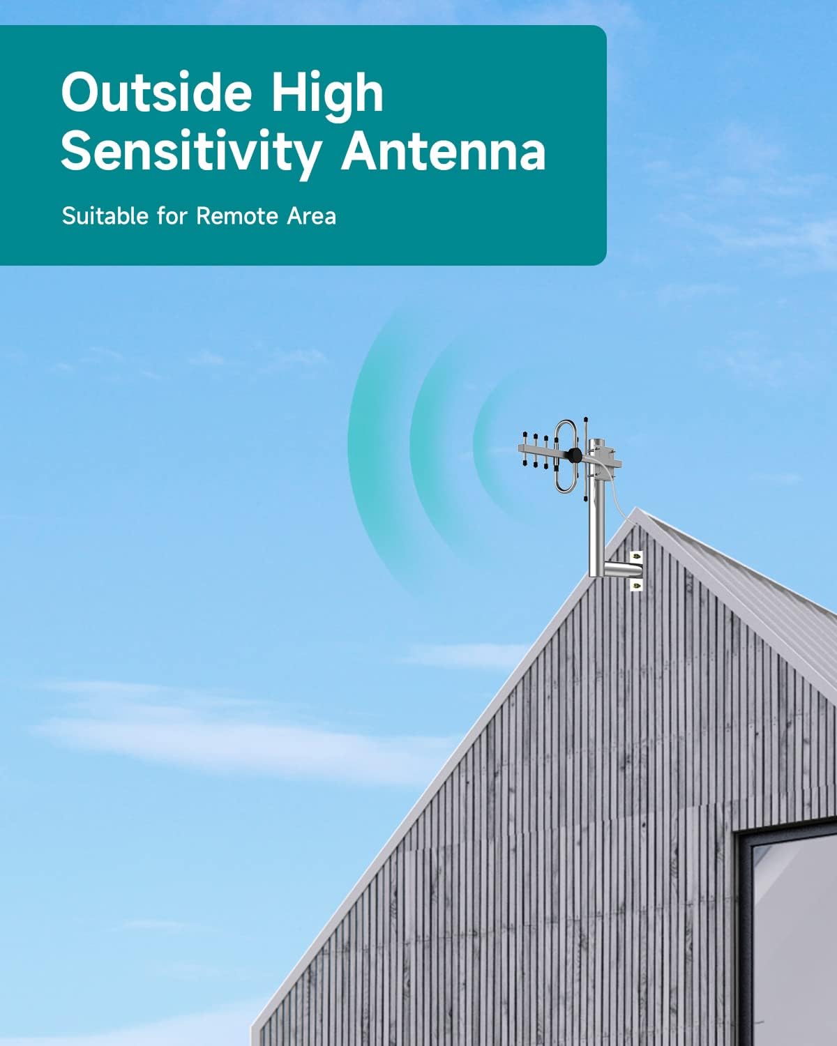 Cell Phone Signal Booster for 3G 4G LTE & 5G, Up to 4,500 sq ft Coverage H98409