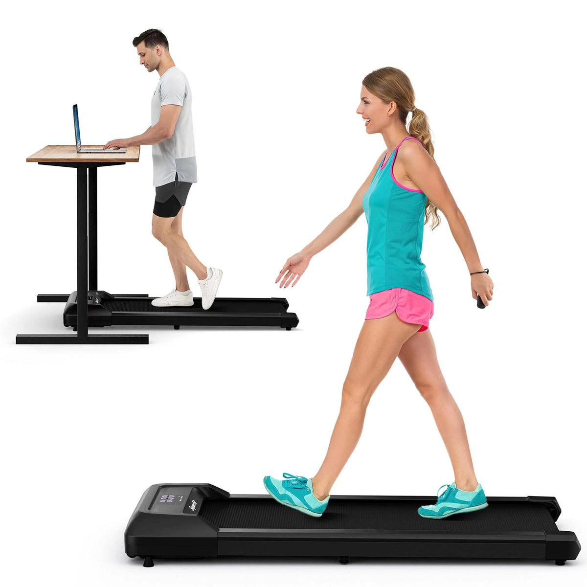 0.6-3.8MPH Walking Pad Under Desk Treadmill with Remote Control N581