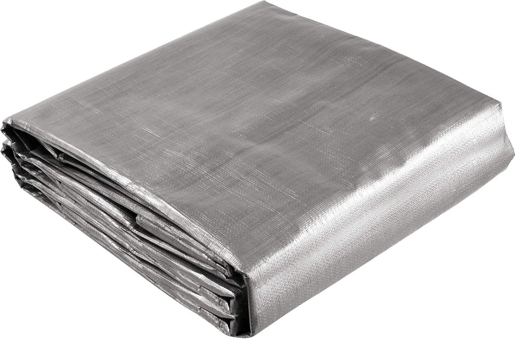 12x24ft Heavy Duty Poly Tarp Waterproof Tarpaulin Ground Sheet with Eyelets R99113