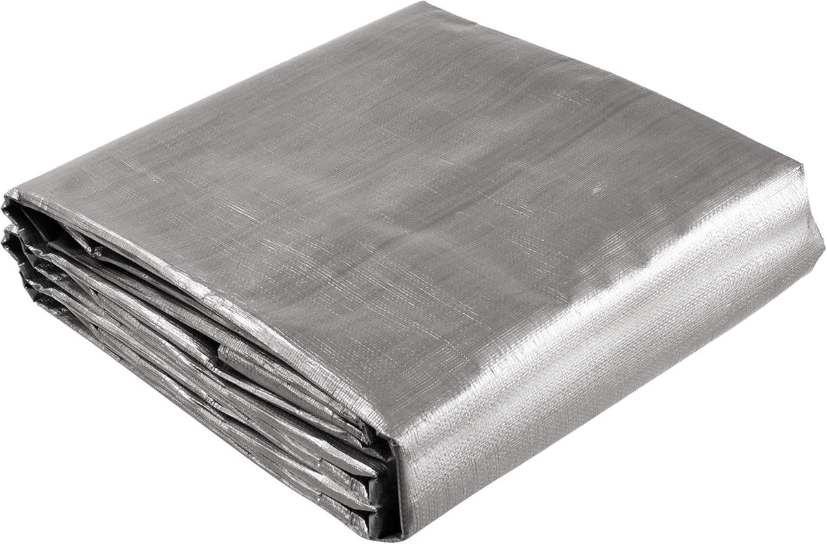 12x24ft Heavy Duty Poly Tarp Waterproof Tarpaulin Ground Sheet with Eyelets R99113