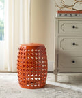 Orange Garden Stool A515