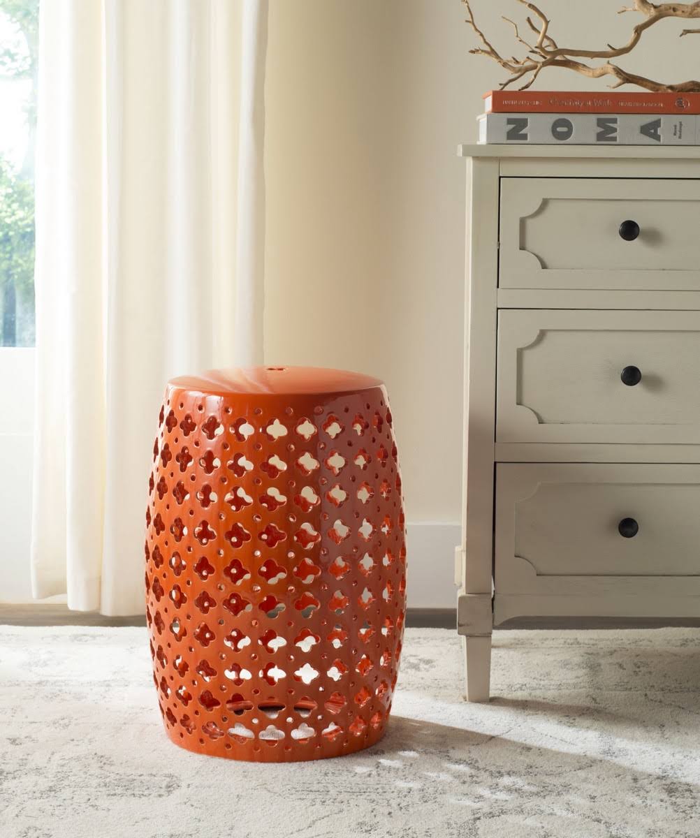 Orange Garden Stool A515