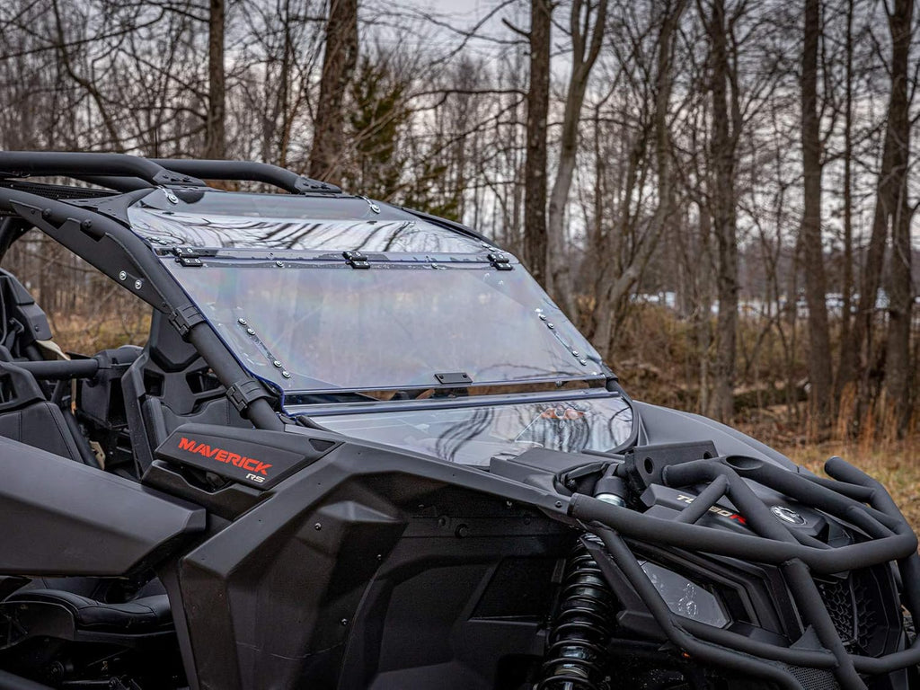 Scratch Resistant Flip Windshield for Can-Am Maverick X3, 1/4 Thick Polycarbonate M409931