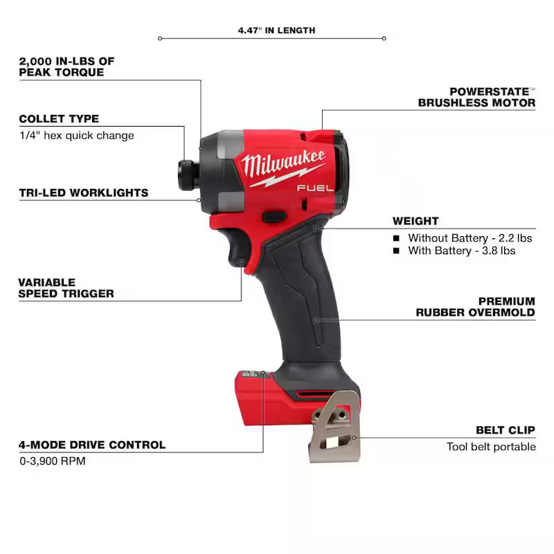18-Volt Lithium-Ion Brushless Cordless Combo Kit (5-Tool) with Batteries, Charger Tool Bag W54383