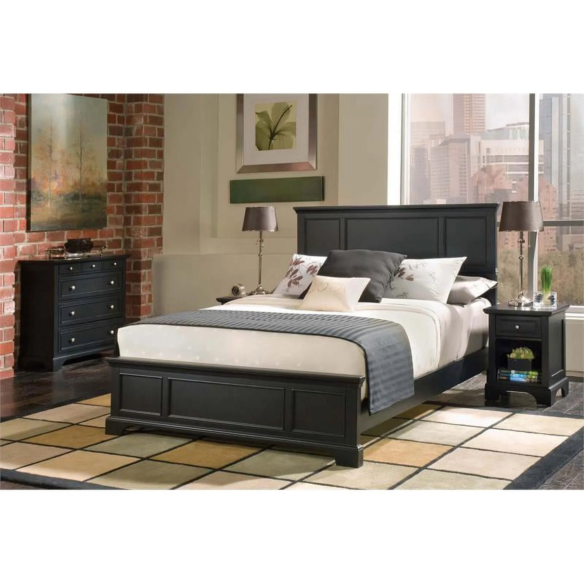 Black Queen Bed W69442