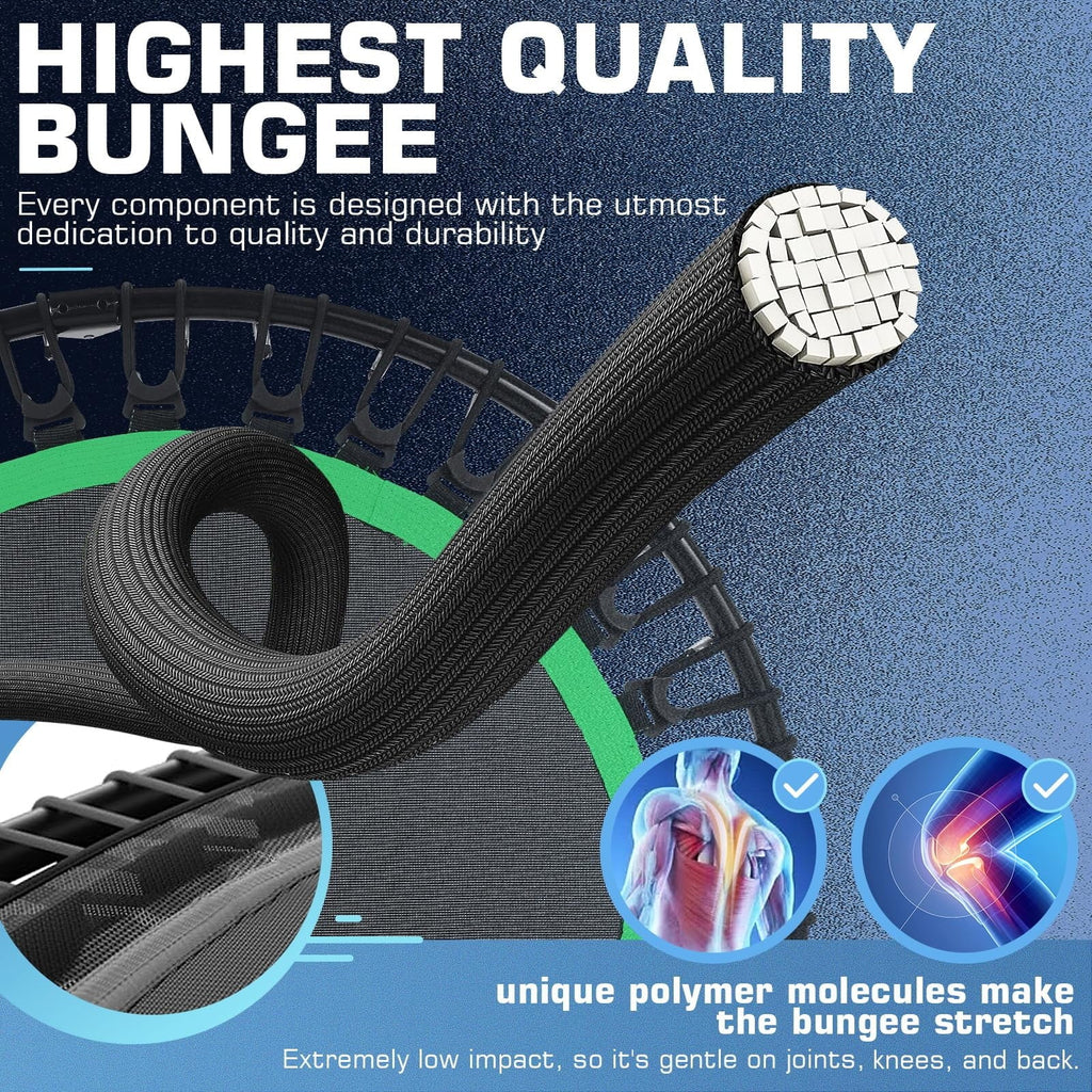 Foldable Mini Trampoline with Bungees I278
