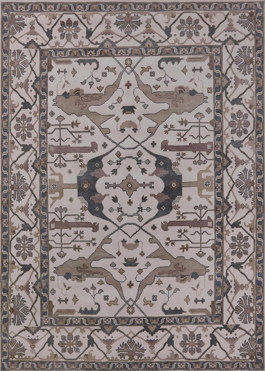 Silver Pink Oriental Area Rugs 3' x 5' E2274