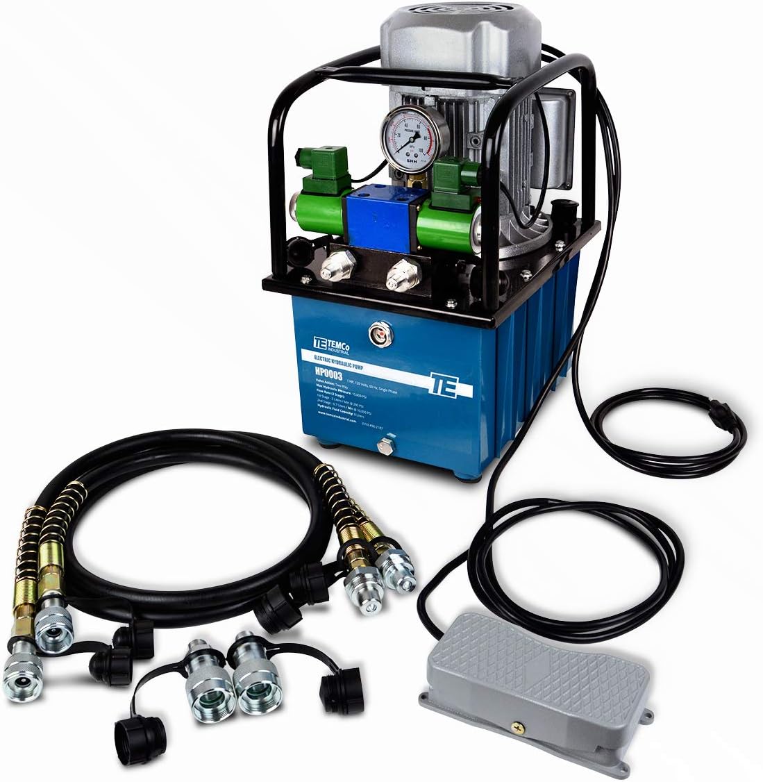 Manual Hand Hydraulic Power Pack Pump 2 Stage, Double Acting 10k psi 183 Cubic in Capacity G27451