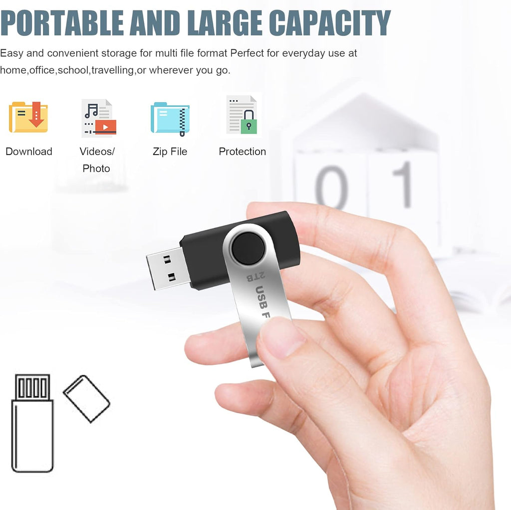 2TB USB Flash Drive Pack of 2 F72270