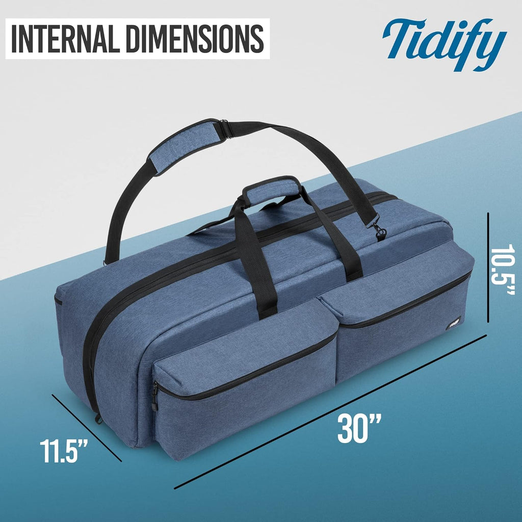 Telescope and Tripod Case/Bag with Padded Accessories Pockets J2219
