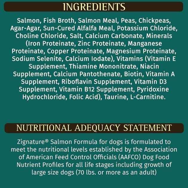 Salmon Formula Dog Food H9017