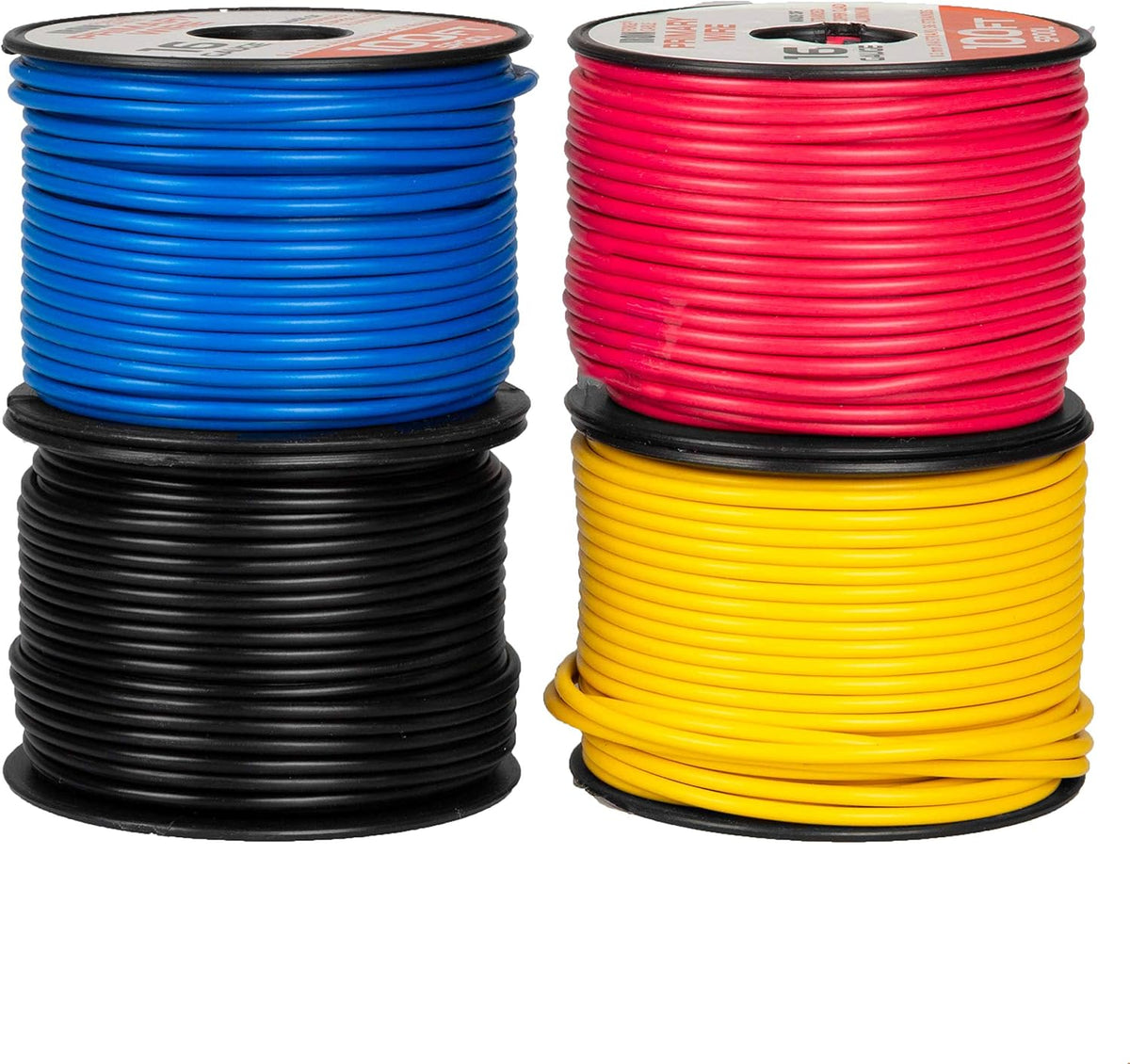 16 Gauge Copper Clad Aluminum Wire 100 Ft per Roll, 10 Roll Assortment Pack of 2 L396