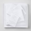 California King 6pc 1000 Thread Count Solid Sheet Set True White H11132