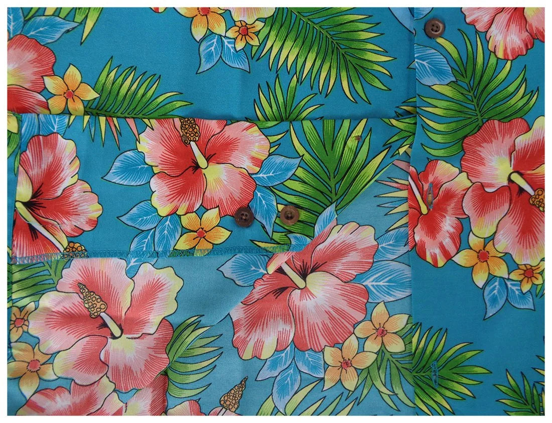 Turquoise Hawaiian Shirt E987809