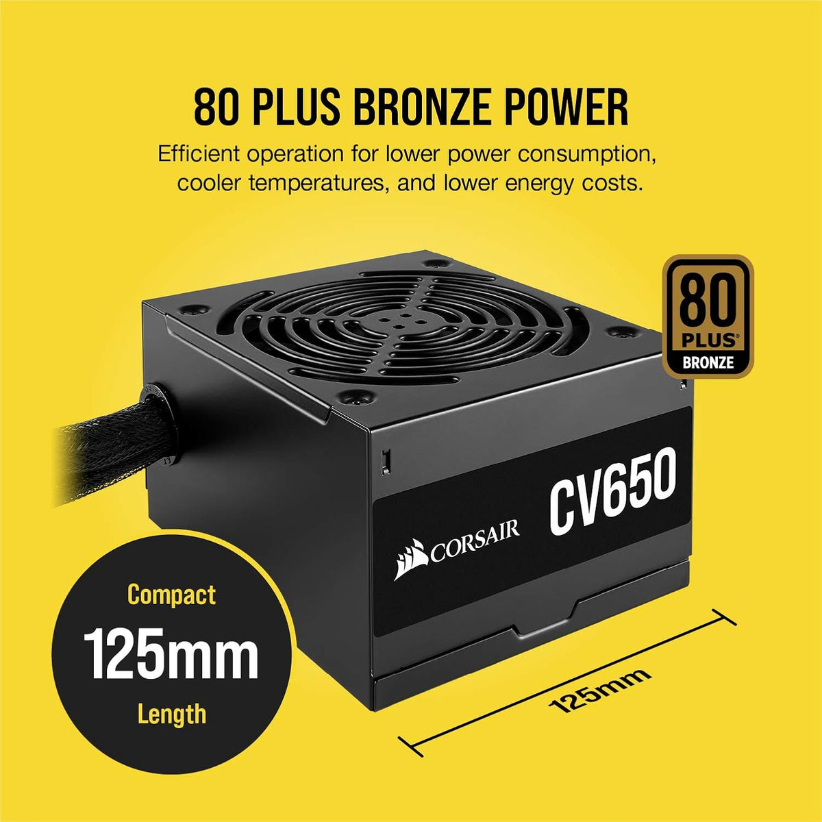 650 Watt 80 PLUS Bronze Non Modular Power Supply R488