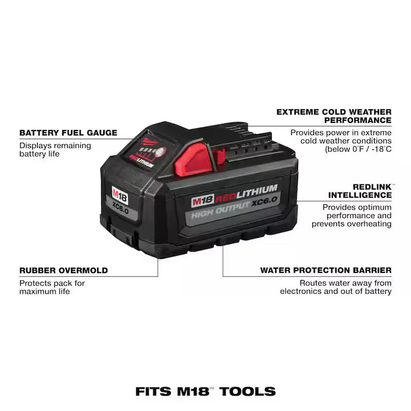 18-Volt Lithium-Ion Brushless Cordless Combo Kit (5-Tool) with Batteries, Charger Tool Bag W54383