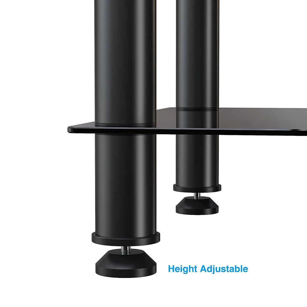 4-tier Glass Media TV Stand E762956