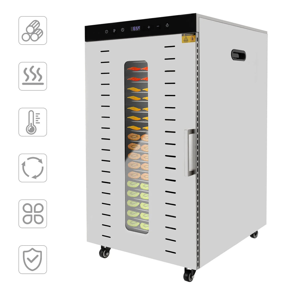 1700W Multi-Tier Electric Food Dehydrator with 20 Stainless Steel Trays T450