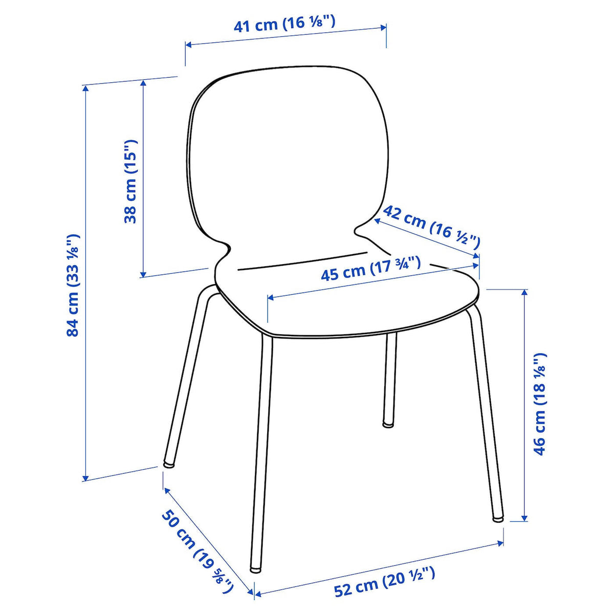 Black Chrome Plated Chair F2853