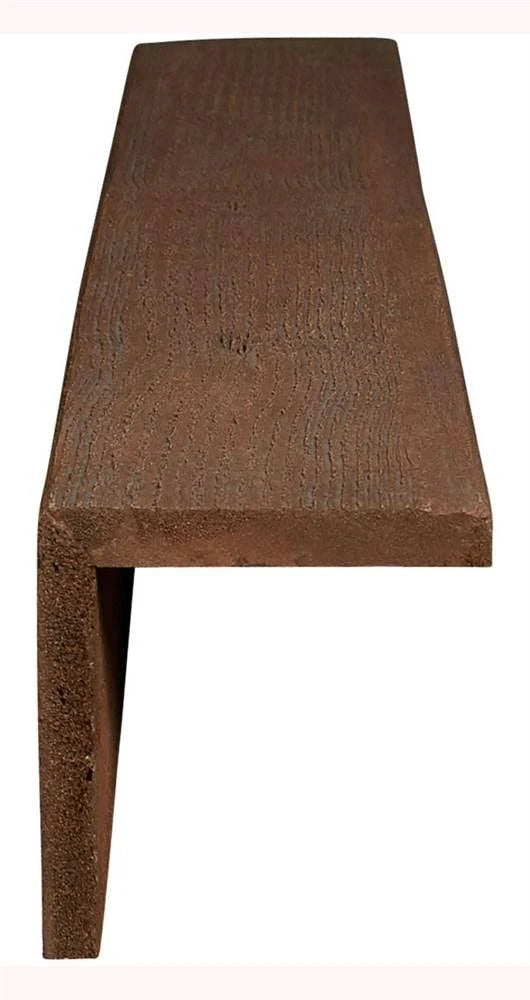6x22W x 4x22H x 12&L Rough Sawn Faux Wood Ceiling Beam V2660