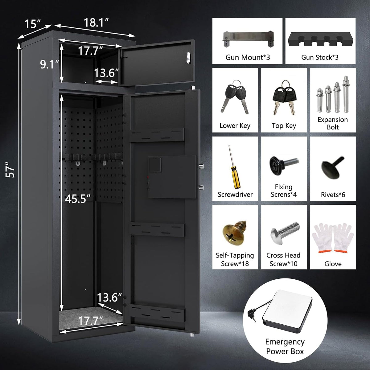 10-12 Gun Safe with Keypad G83559