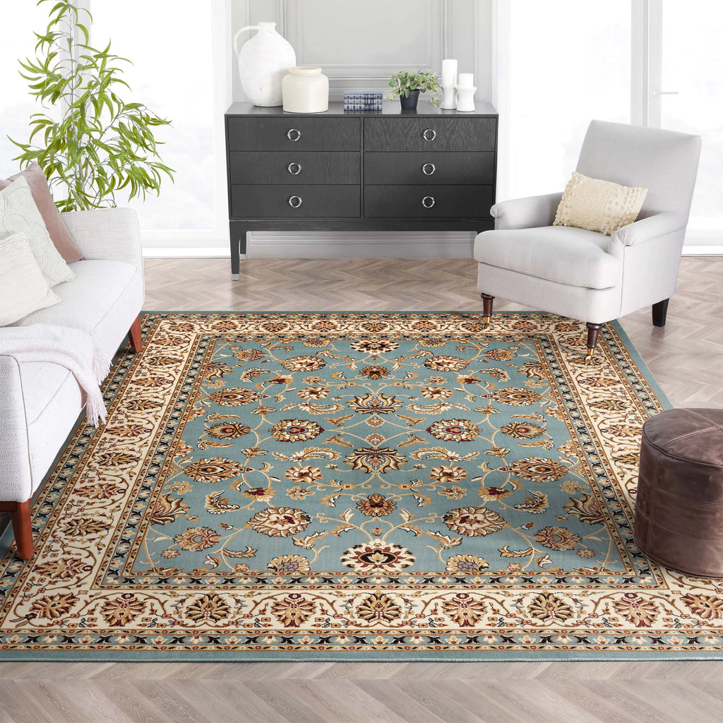 5'3" x 7'3" Floral Oriental Area Rug P201553