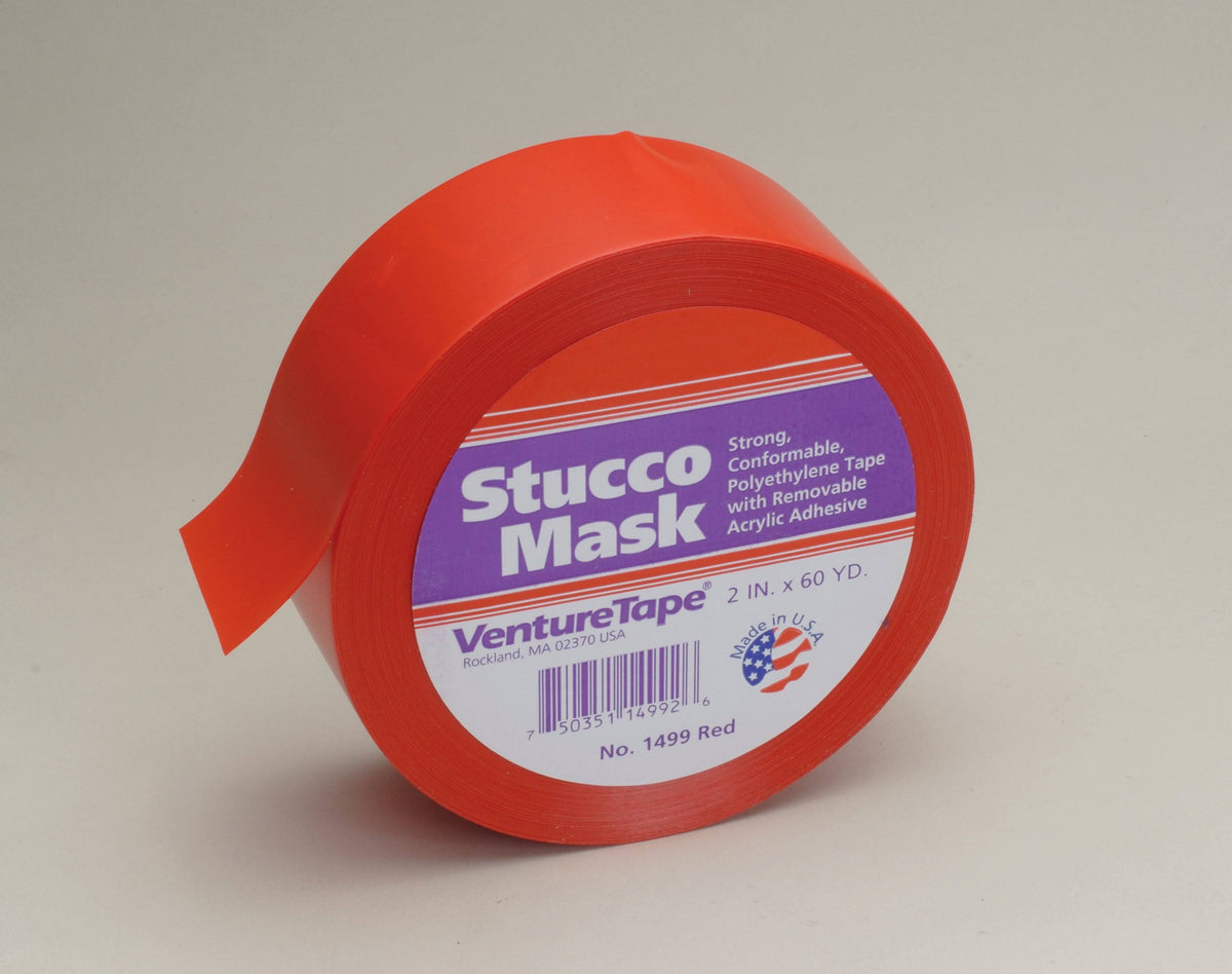 3M 1499 Venture Tape PE Stucco Tape Red, 72 mm x 54.8 M, 16 per Case S411945