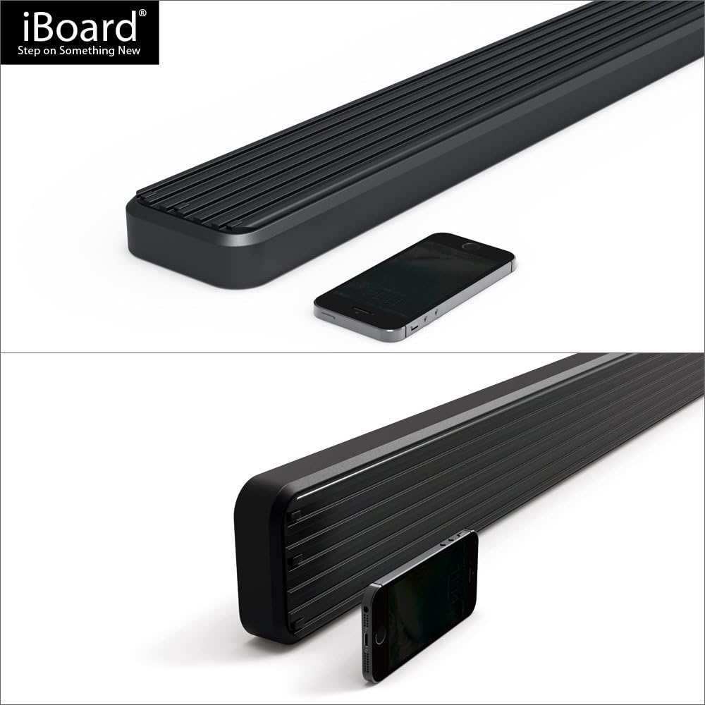 4in Black Running Boards A9514