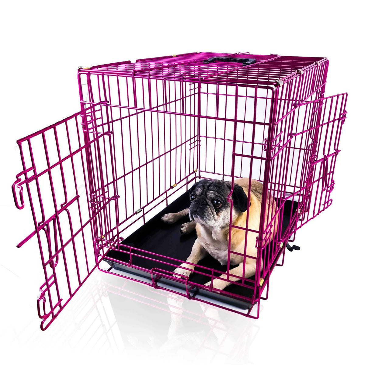 Colored Metal Wire Dog Crate U432761