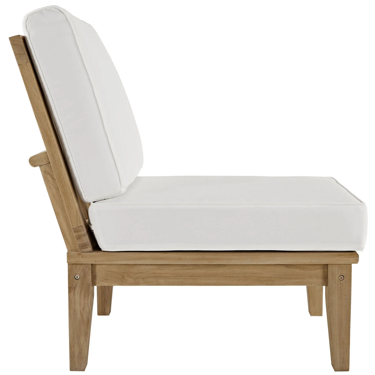 White Wood Outdoor Patio Teak Sofa C957707