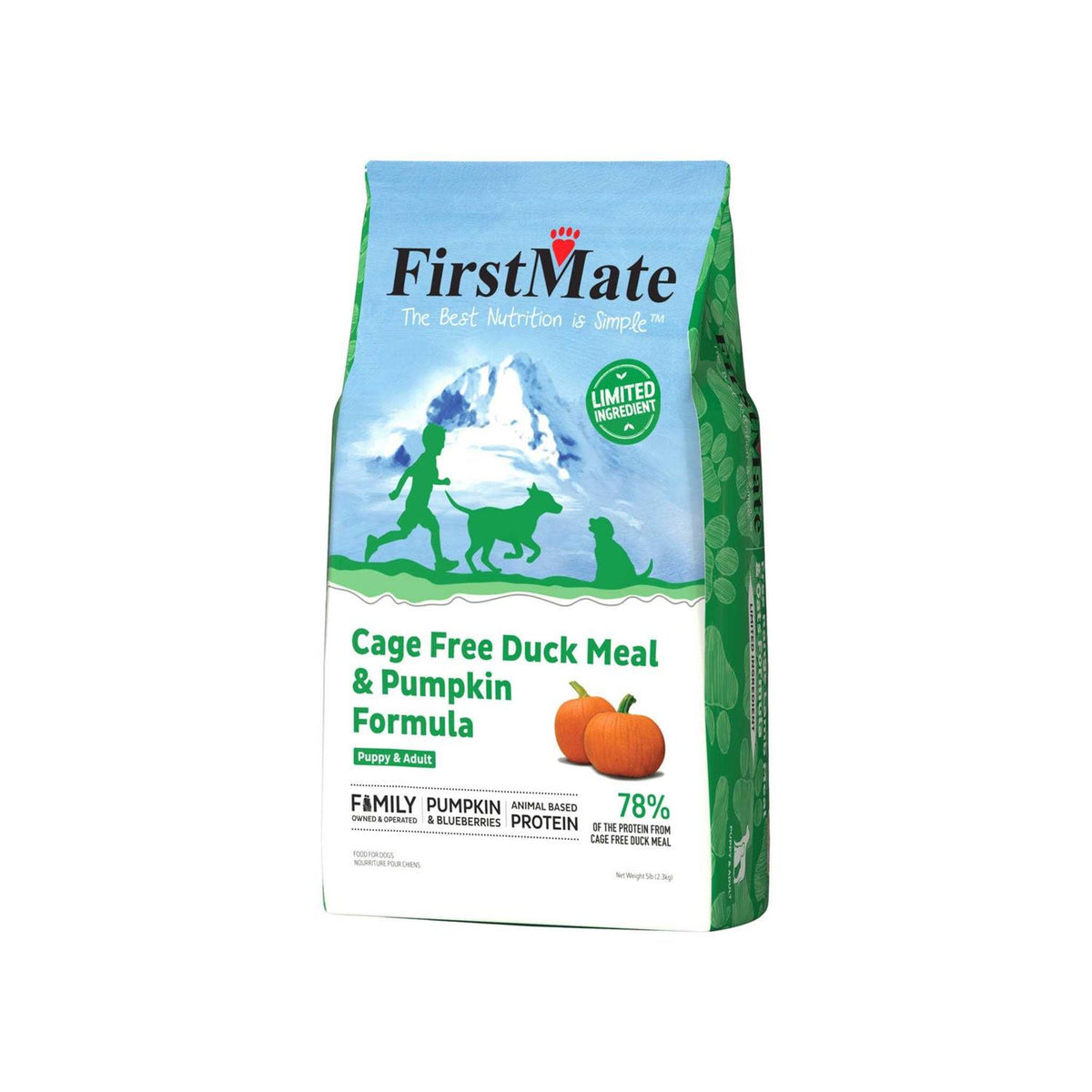 Limited Ingredient Cage-Free Duck Meal & Pumpkin Formula Dry Dog Food B1596