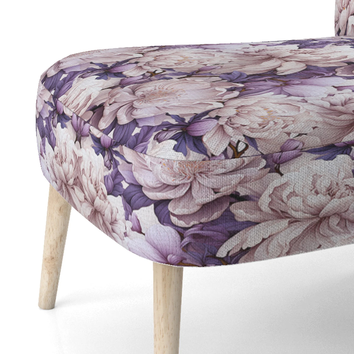Upholstered Floral Accent Chair I9490