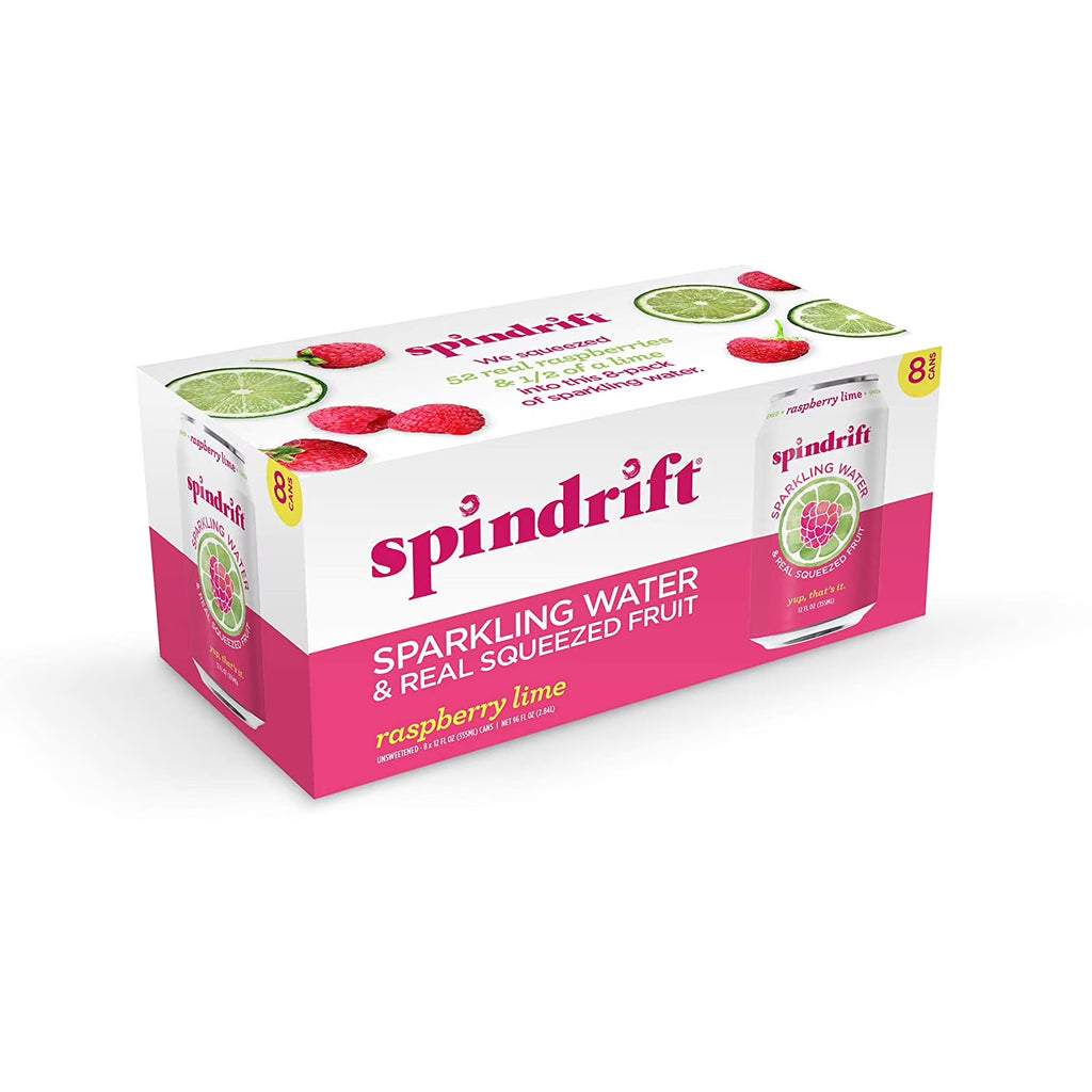 Raspberry Lime Sparkling Water 12 fl oz Pack of 2 J8664