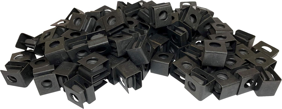 Black 12-24 Slide-on Cage Nuts 100 Pack B432699