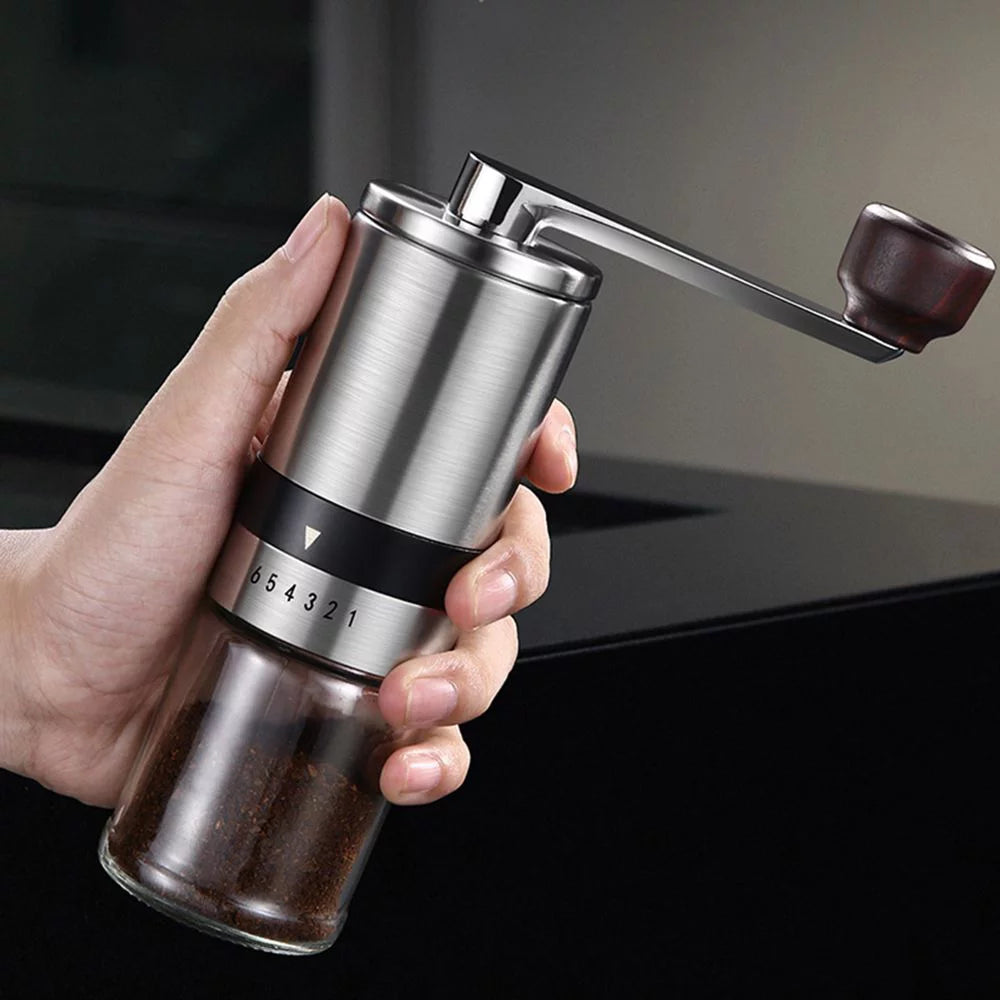 Manual Coffee Grinder Stainless Steel 6 Gears Adjustable W53975
