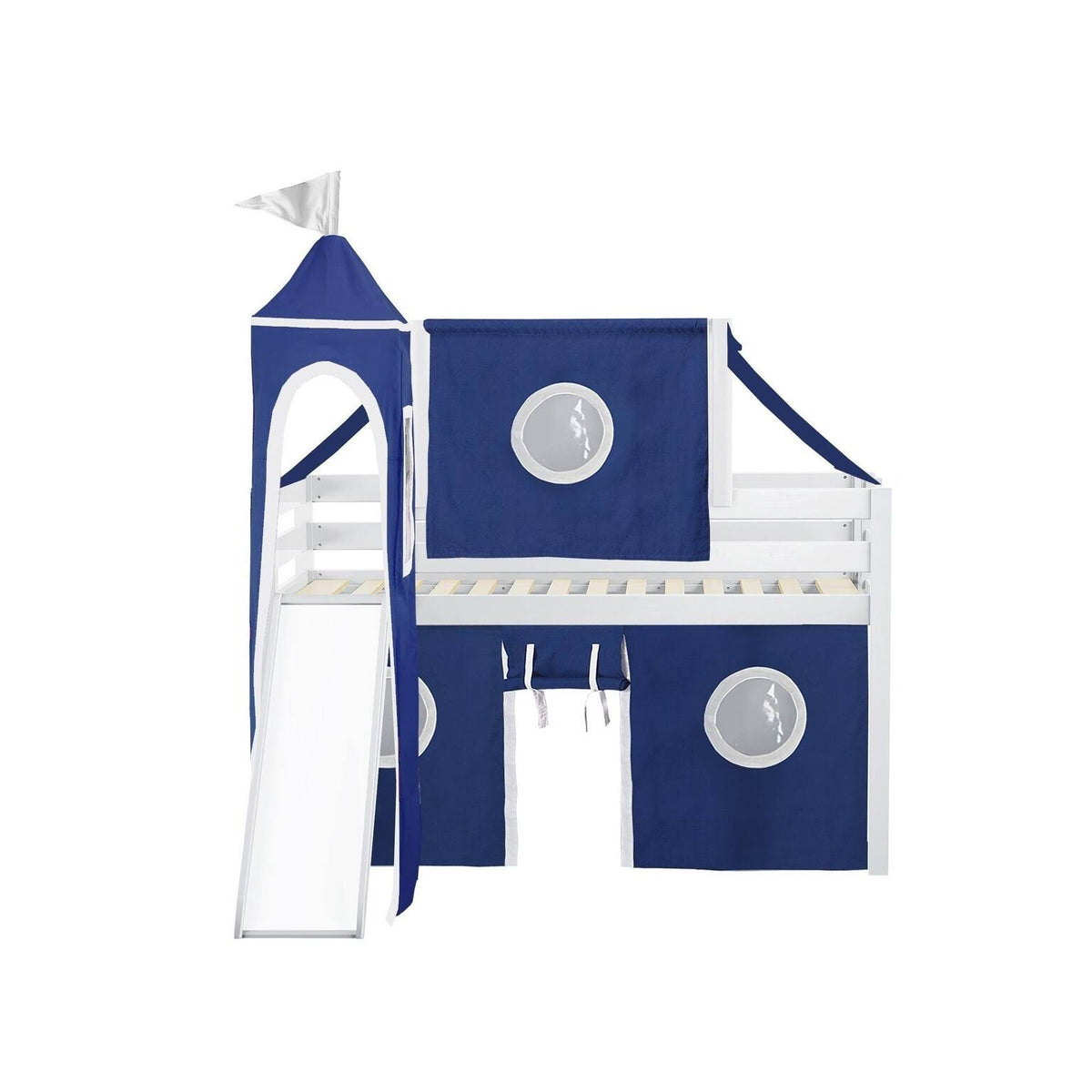 Twin Bed with Slide and Tent L702140