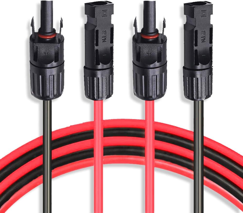 10 AWG 40 Feet Solar Extension Cable with Female and Male Connector W960