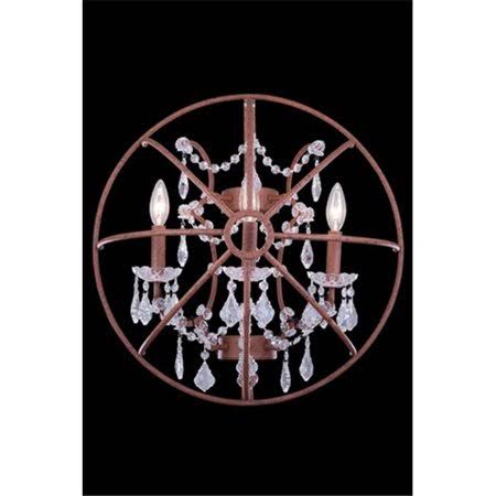 Rustic Intent Wall Lamp with Royal Cut Crystals Z442