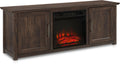 58” TV Stand with Fireplace Dark Walnut A551269