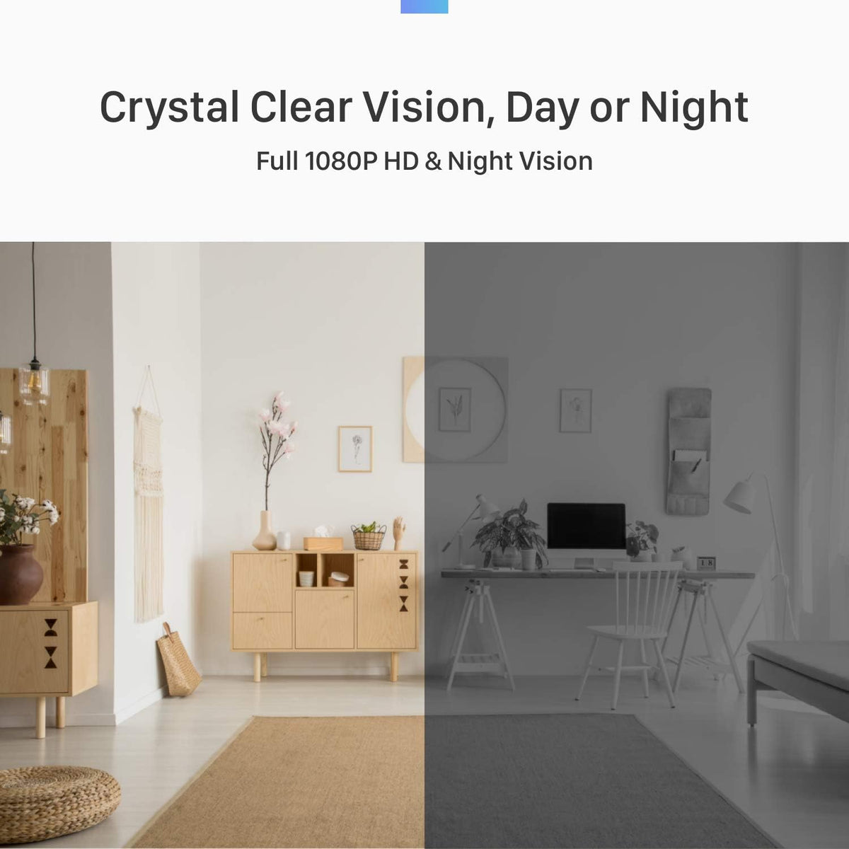 Indoor Security Camera with Motion Detection, Night Vision, 2-Way Audio G628