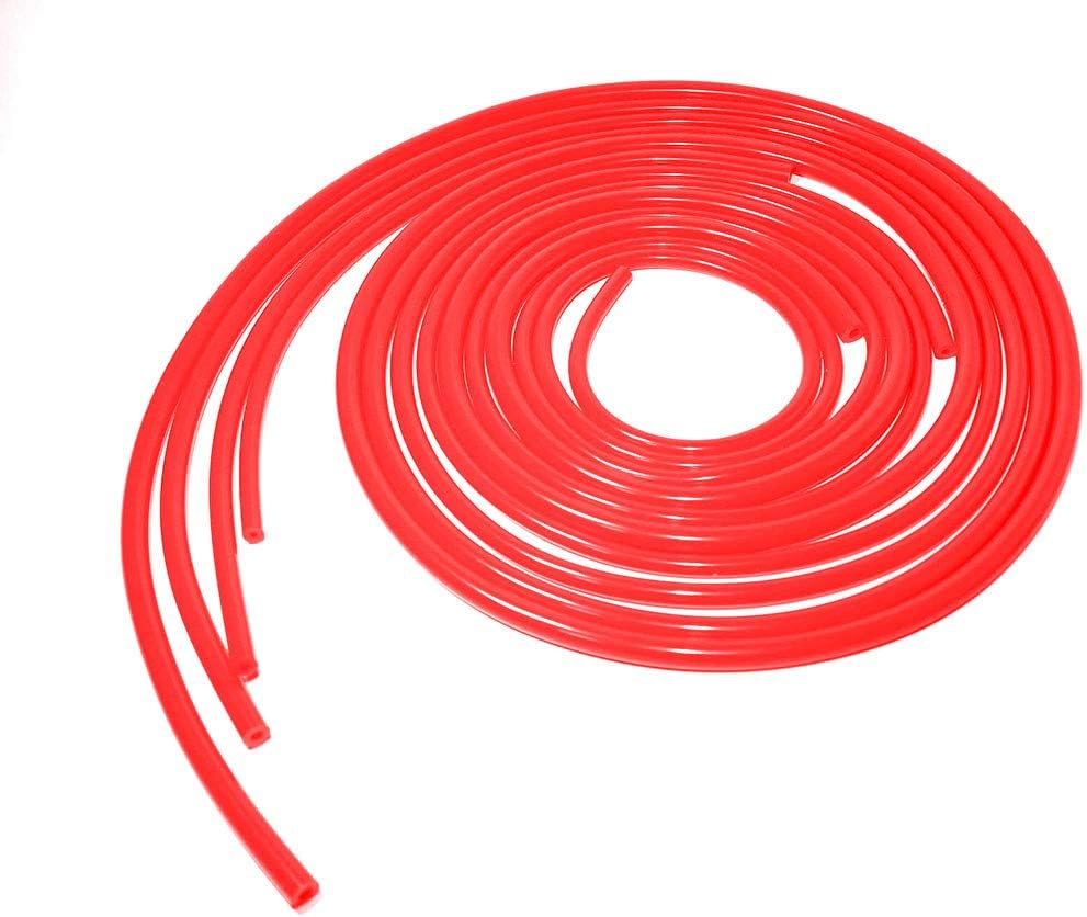 4 Size 5 feet Length 6mm/8mm/10mm/12mm Inner Diameter Silicone Air Vacuum Hose Line Tubing (5ft Blue) Pack of 2 N773
