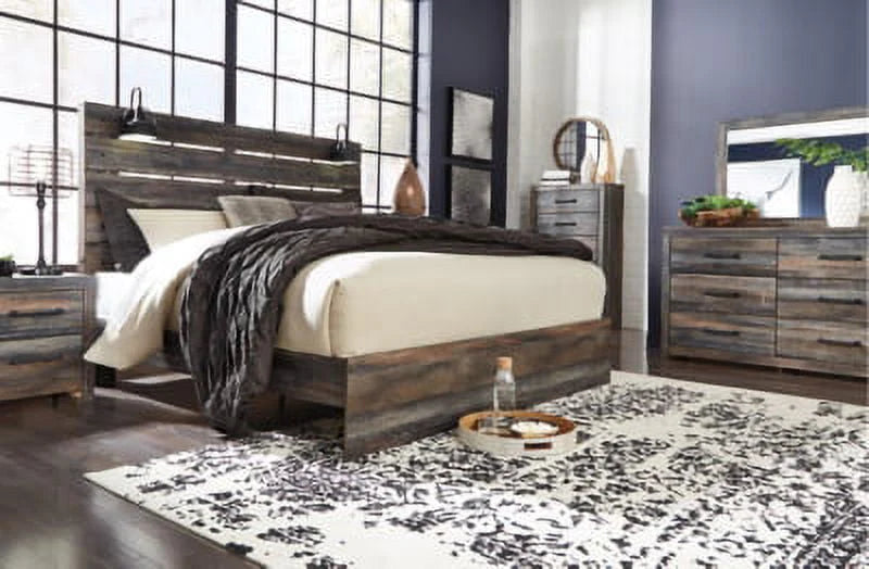Full Panel Headboard Whitewash X140